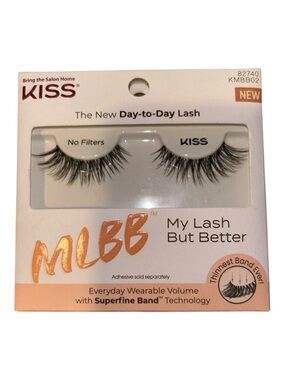 Kiss My Lash But Better Everyday Natural Lashes - No Filters KMBB02 Black